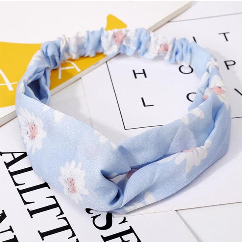 Fashion Women Girls Summer Bohemian Hair Bands Print Headbands Vintage Cross Turban Bandage Bandanas HairBands Hair Accessories