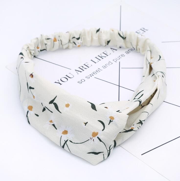 Fashion Women Girls Summer Bohemian Hair Bands Print Headbands Vintage Cross Turban Bandage Bandanas HairBands Hair Accessories